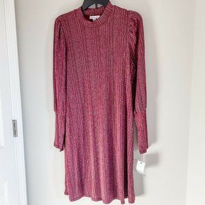 NWT Ophelia Roe Pink & Silver Dress - S or M